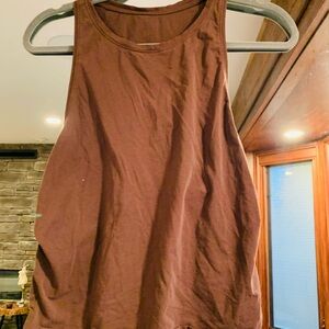 Brown Sleeveless Women's Top